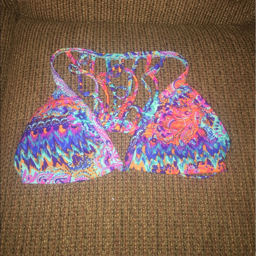 Multi colored bikini top